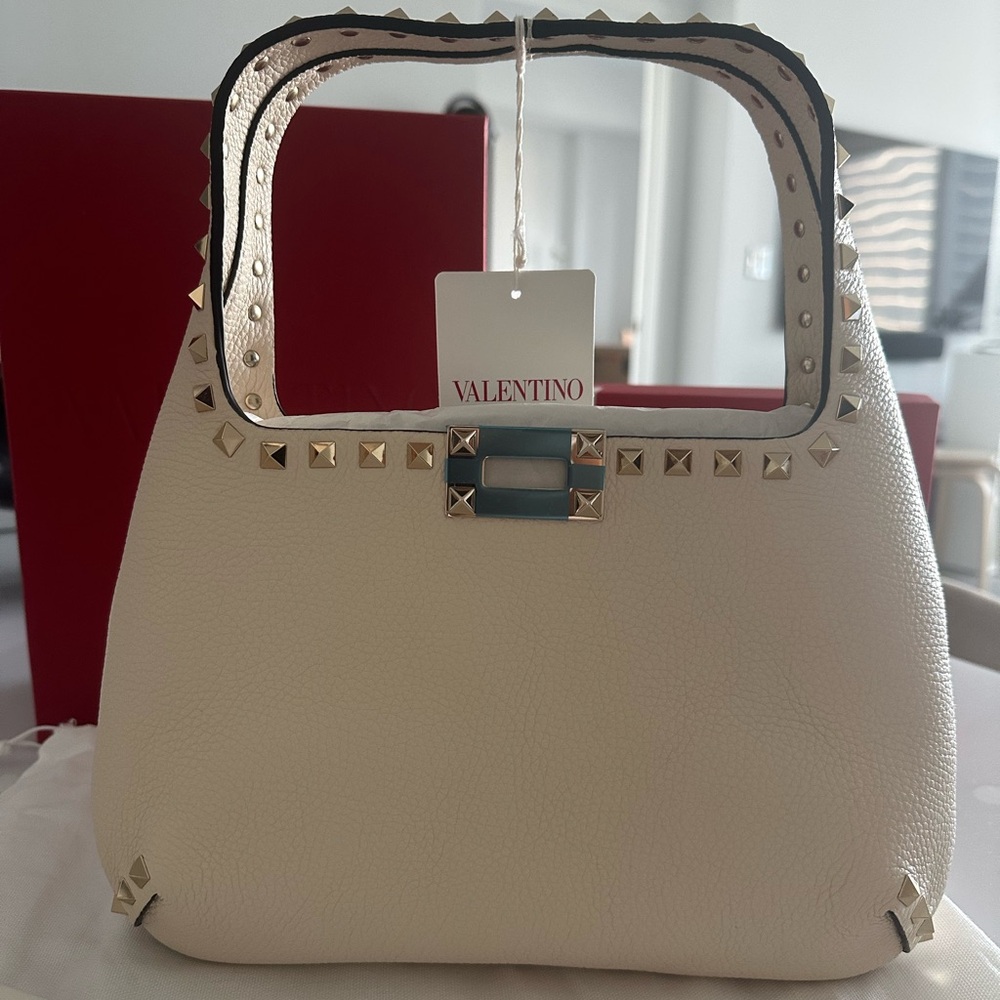 NWT Valentino White Rockstud Women's Bag
